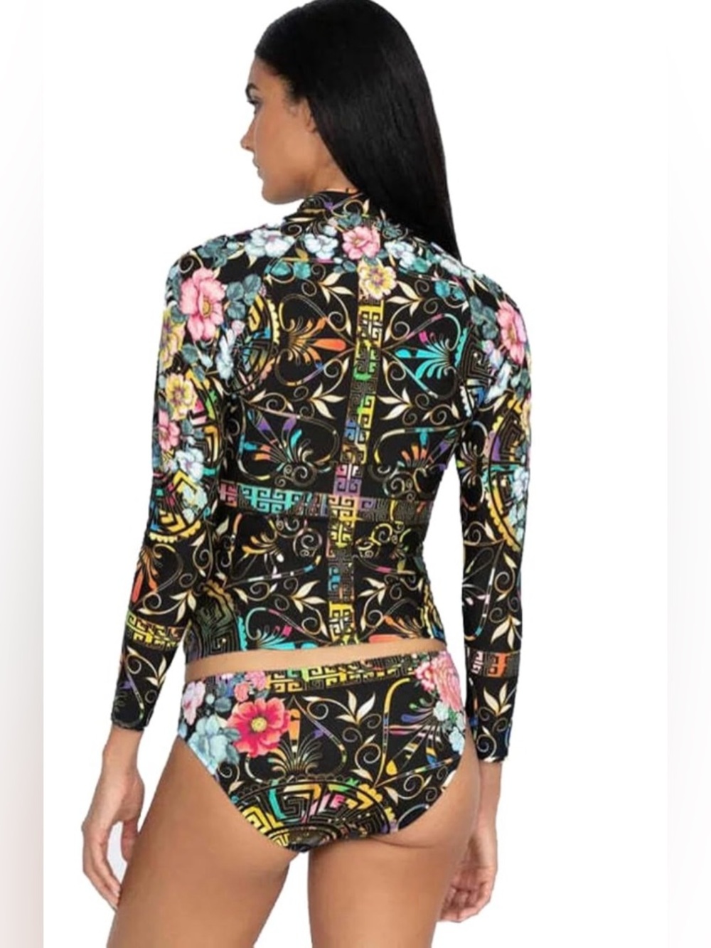 Johnny Was Joy Surf Shirt (1x, Guc) & Hipster Bottoms(2x,Nwt) In Floral Peace